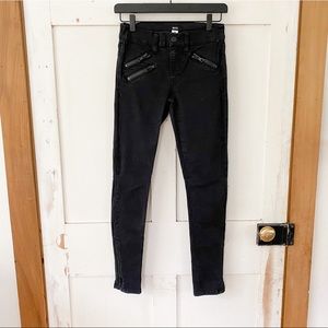 UO BDG Black skinny zipper pocket and hem pant 25